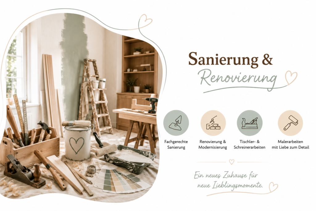 Renovierungs- und Sanierungsarbeiten im Innenbereich